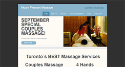 Desktop Screenshot of mountpleasantmassage.com